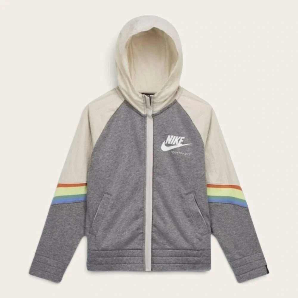 Nike Sportswear Heritage Full Zip Hooded Jacket Kids Size XL